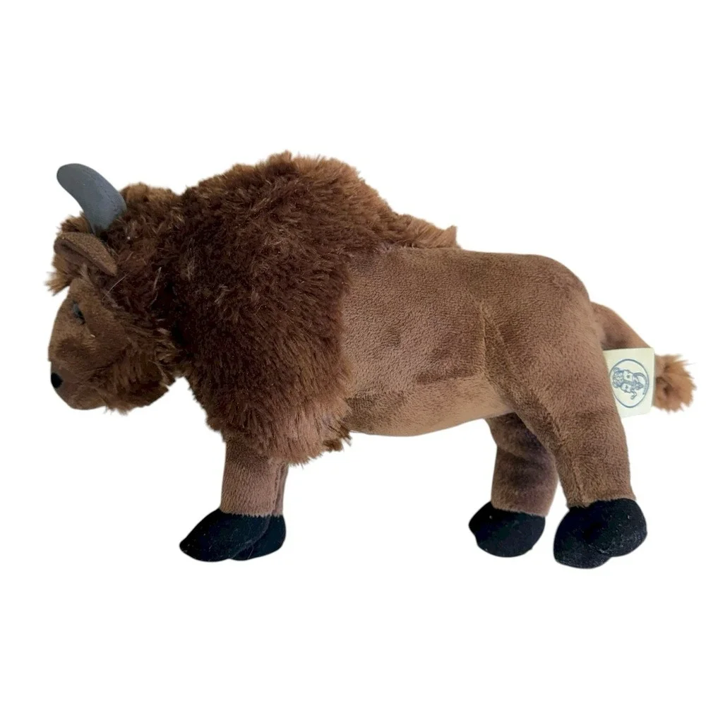 Tiger Tale Toys Buffalo Bison‎ Plush Stuffed Animal Realistic Toy Brown 11